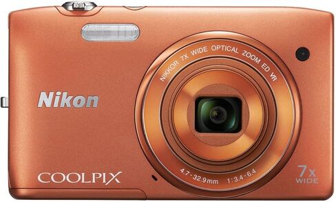 كاميرا نيكون COOLPIX S3500 20.1 ميجابكسل رقمية مع تكبير 7x (فضي) (الطراز القديم) in Kuwait