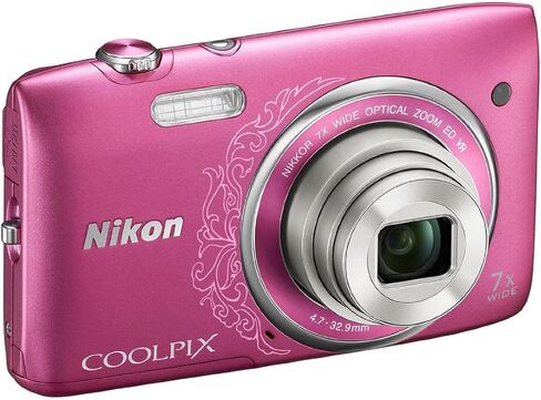 Nikon COOLPIX S3500 20.1 MP Digital Camera with 7x Zoom (Silver) (OLD MODEL) in Saudi Arabia