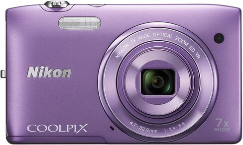 Nikon COOLPIX S3500 20.1 MP Digital Camera with 7x Zoom (Silver) (OLD MODEL) in Saudi Arabia