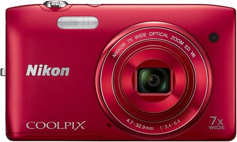 Nikon COOLPIX S3500 20.1 MP Digital Camera with 7x Zoom (Silver) (OLD MODEL) in Saudi Arabia