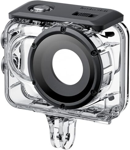حافظة غوص Insta360 لجهاز GO 3/GO 3S، مقاومة للماء، عدسات زجاجية، شفافة in Saudi Arabia