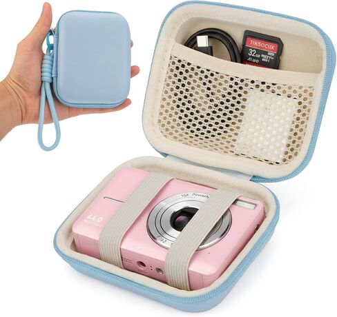 Digital Camera Case for Kodak PIXPRO FZ55 FZ45 - Pink | Hard EVA Protective Shell, Fit CAMKORY Compact Digital Cameras, Compact for Travel and Daily Carry in Saudi Arabia