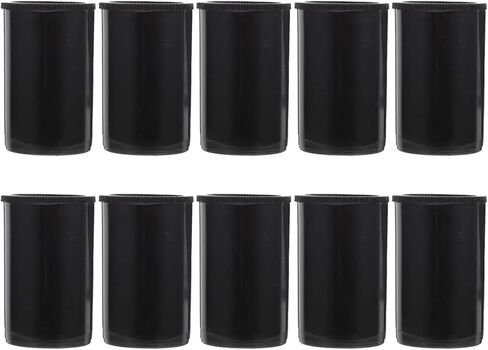 Film Canisters with Caps 80pcs Canister Black Plastic Protective Film Case for Camera Storage with Lid Small Container Organizer in Saudi Arabia