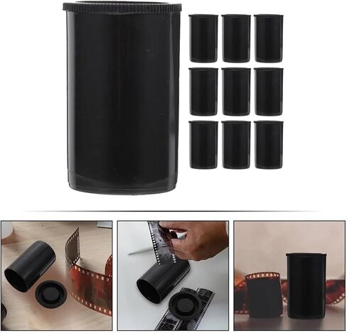 Film Canisters with Caps 80pcs Canister Black Plastic Protective Film Case for Camera Storage with Lid Small Container Organizer in Saudi Arabia