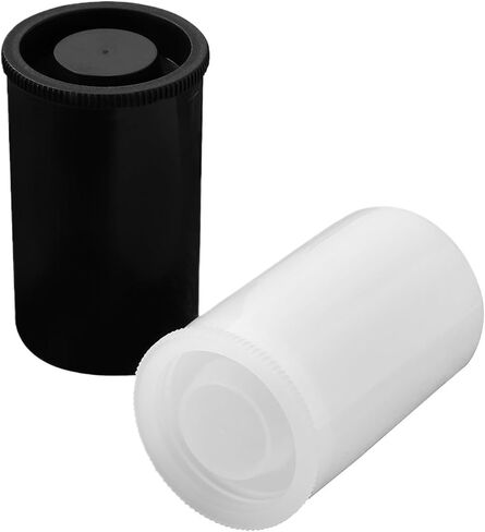 Film Canisters With Caps 90pcs Canisters Empty Film Case Reusable Plastic Containers Lids Camera Storage Small Holder Travel Outdoor(Black) in Saudi Arabia