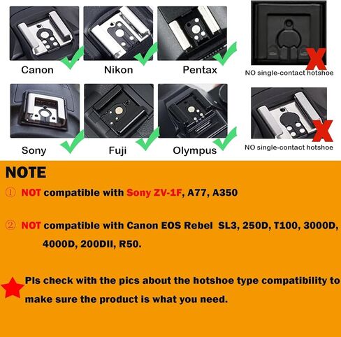Godox iM20 Mini Flash+Hot Shoe Riser for Canon, Sony, Fuji, Nikon, Panasonic Olympus Pentax, 3s Recycle Time, Approx.440 Flash Times, Flash for Sony ZV1, NOT for Sony ZV-1F (Black) in Saudi Arabia