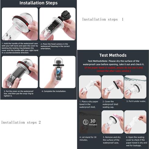حافظة مقاومة للماء/حافظة غوص لجيب DJI OSMO 3، غطاء حماية للغوص العميق بعمق 40 مترًا للتصوير الفوتوغرافي تحت الماء، مقاوم للماء، مقاوم للغبار، محكم الغلق in Saudi Arabia