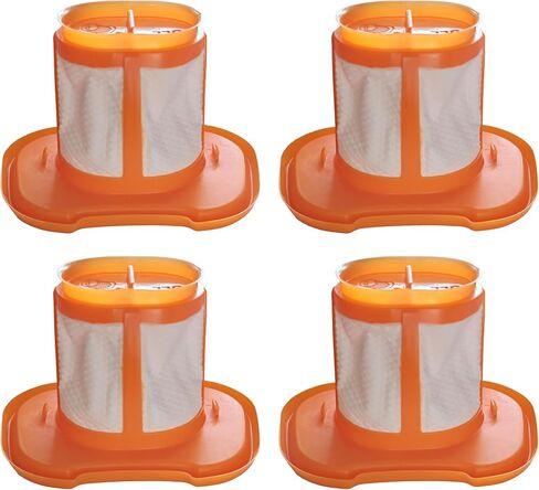 4-Pack Filters Compatible with Black+Decker Dustbuster HHVKF10 HHVK320J10 - Replacement for Advanced Clean+ Hand Vacuums HHVK515J, Washable & Reusable to Restore Suction in Saudi Arabia