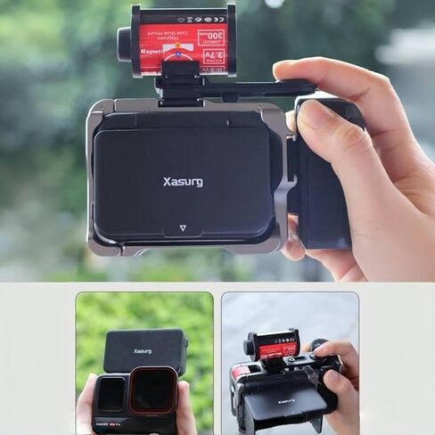 1 Set Camera Accessories Magnetic Screen Hood for Insta360 Ace Pro/Ace Pro 2 Protective Anti-Glare Sun Shade Waist-Level Viewfinder in Saudi Arabia
