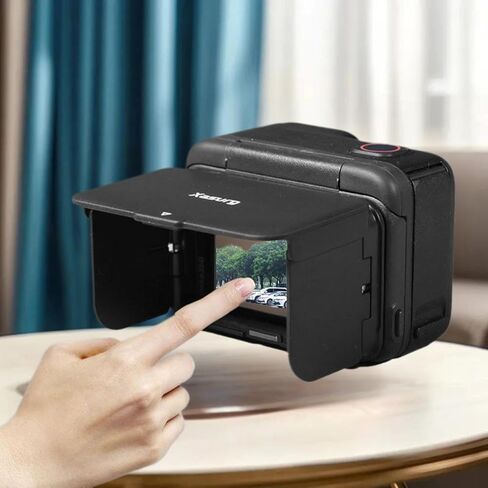 1 Set Camera Accessories Magnetic Screen Hood for Insta360 Ace Pro/Ace Pro 2 Protective Anti-Glare Sun Shade Waist-Level Viewfinder in Saudi Arabia