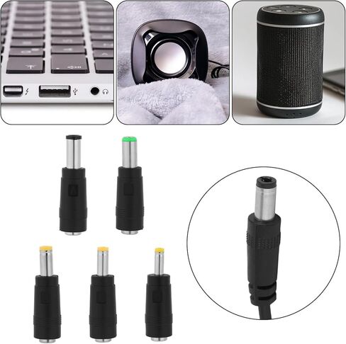 13 قطعة من مقابس محول التيار المستمر، شاحن موصل قابس تيار مستمر قابل للتبديل مع كابل USB، ملحقات سلك شحن طاقة الجهاز الإلكتروني لجهاز توجيه كاميرا المروحة وشريط LED in Kuwait