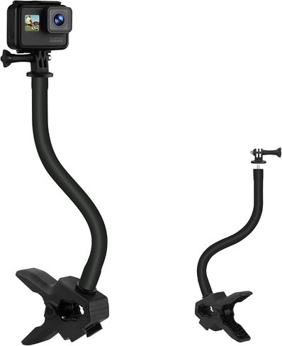 Upgraded Camera Jaws Flex Clamp Mount,11.8 inch Flexible Gooseneck Arm,Compatible for Gopro Hero 13/12/11/10/9/8/7/6/5/4/Max/Fusion,Insta360 one X1/X2/X3/R/RS,Mevo Start,DJI Osmo Pocket3 Action Camera in Saudi Arabia