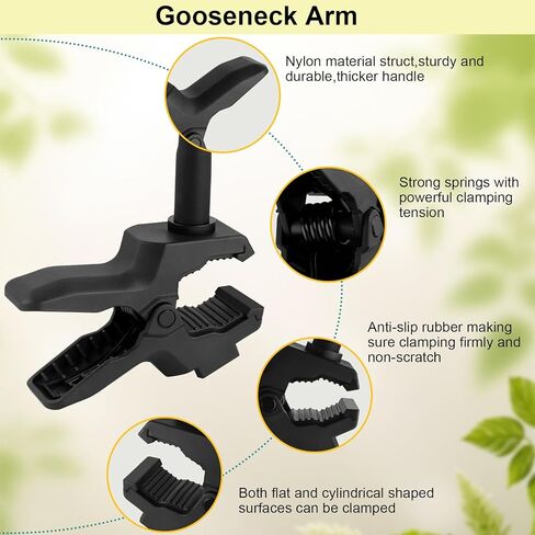 Upgraded Camera Jaws Flex Clamp Mount,11.8 inch Flexible Gooseneck Arm,Compatible for Gopro Hero 13/12/11/10/9/8/7/6/5/4/Max/Fusion,Insta360 one X1/X2/X3/R/RS,Mevo Start,DJI Osmo Pocket3 Action Camera in Saudi Arabia