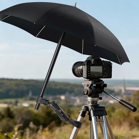 Super Double Clamp Mount Umbrella Camera Pole Clamp Holder,360° Magic Socket Arm Ball Head for Umbrella Chair Clip, Photo Studio Light Stand,Photo Boom Stand,Cross Bar,Stroller,Flag Holder Mount in Saudi Arabia