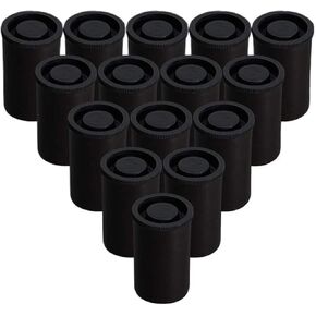 Film Canisters With Caps 80pcs Plastic Empty Film Canister Camera Reel Container Storage Case Can For Accessories Art(Transparents) in Saudi Arabia