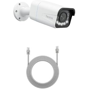 كاميرا أمان REOLINK RLC-811A 4K PoE، زاوية رؤية 123 درجة، تكبير بصري 5X، رؤية ليلية ملونة، اكتشاف ذكي، محادثة ثنائية الاتجاه، تتضمن كابل إيثرنت RJ45 Cat5 بطول 60 قدمًا in Kuwait