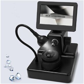 Digital Diamond Girdle Viewer,Jewelry Identification Microscope,Diamond Inscription Viewer,4.3 Inch Large Screen,Clear Magnification of 1000 Times,for Jewelry and Diamond Identification in Kuwait