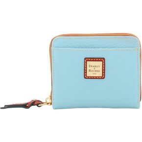 Dooney & Bourke Wallet, Pebble Grain Small Zip Around Wallet - Blue in Kuwait