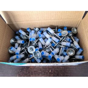 7.3mm Nail Gun Nail Hand-Steel Nail Concrete Wall Fastening Cable Duct Duct Fixing Device Nail Gun Accessories (Color : 100pcs Round Nails) in Saudi Arabia