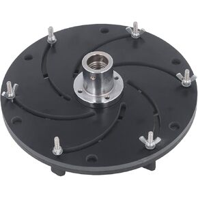 ظرف مخرطة احترافي من سبائك الألومنيوم لأعمال النجارة ذاتي التمركز من Longworth للوحة وعاء تحول الخشب لصنع خيط M33 مع مفتاح ربط ومسامير سداسية (300 مم) in Kuwait