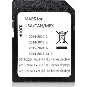 KR9D66EZ1 2025 SD CARD | متوافق مع 3/CX-30/CX-50/CX-70 (2025) ، MX-5 (2024+) | GPS Maps USA/CAN/MEX تحديث in Kuwait
