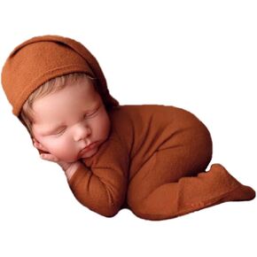 Newborn Baby Photography Bodysuits Outfits Boy Girl Infant Photo Crochet Romper Outfit in Saudi Arabia