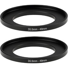 2Pcs 35.5mm to 49mm Stepping Ring Step Up Adapter for Filters and Accessories in Saudi Arabia