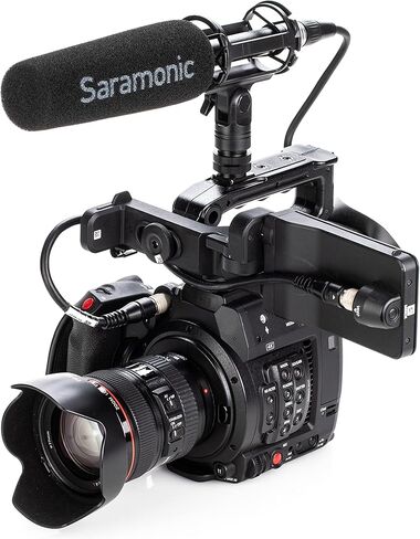 Saramonic External Shotgun Microphone for Camera DSLR with Shockmount Windscreen Professional Condenser Microphones Mic for Video Recording Vlogging Voice Interview YouTube(SOUNDBIRDV6) in Kuwait