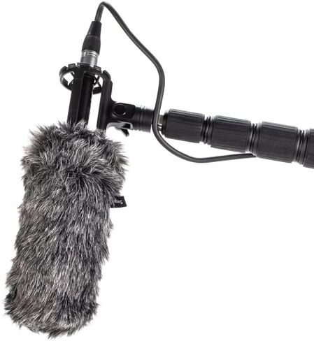 Saramonic External Shotgun Microphone for Camera DSLR with Shockmount Windscreen Professional Condenser Microphones Mic for Video Recording Vlogging Voice Interview YouTube(SOUNDBIRDV6) in Kuwait
