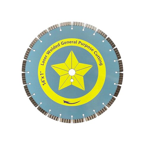 Diamond Cutting Disc General Purposing Diamond Saw Blade 4.5"/5"/7"/9"/12"/14" Cutting Bricks,Floor pavings,Slab, Masonry,Asphalt,roof,kerbs,Building Materials (14''-1pcs) in Saudi Arabia