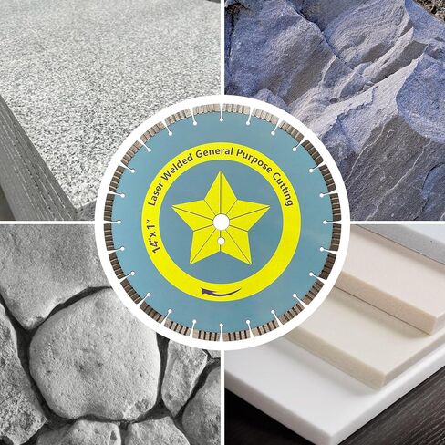 Diamond Cutting Disc General Purposing Diamond Saw Blade 4.5"/5"/7"/9"/12"/14" Cutting Bricks,Floor pavings,Slab, Masonry,Asphalt,roof,kerbs,Building Materials (14''-1pcs) in Saudi Arabia