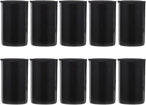 Film Canisters With Caps 70Pcs Film Box Empty Canisters with Caps Camera Black Small Plastic Containers Storage Case in Saudi Arabia