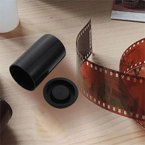 Film Canisters With Caps 70Pcs Film Box Empty Canisters with Caps Camera Black Small Plastic Containers Storage Case in Saudi Arabia