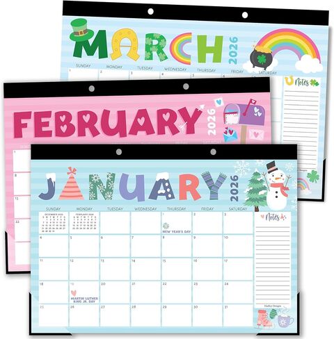 Doodle Large Desk Calendar 2025-2026 - 2025 Desk Calendar Large, Desk Calander, Small Desk Calendar 2025-2026, Large Calendar 2025-2026, Desktop Calendar, 2025 Desk Calender, 2025 Desk Calendars in Saudi Arabia