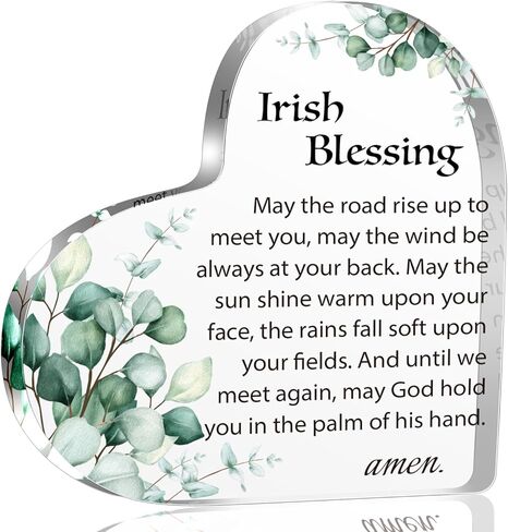 Bible Verse Psalm 23 Christian Acrylic Heart Decorative Gifts for Women, Inspiration Religious Gifts for Her Mom Girl Female Coworker Sister, Table Decorations Gifts in Saudi Arabia