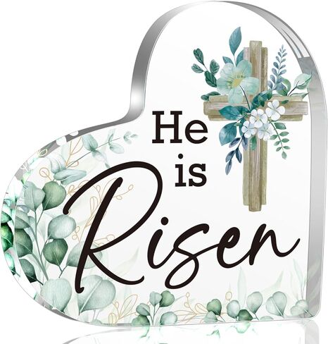 Bible Verse Psalm 23 Christian Acrylic Heart Decorative Gifts for Women, Inspiration Religious Gifts for Her Mom Girl Female Coworker Sister, Table Decorations Gifts in Saudi Arabia