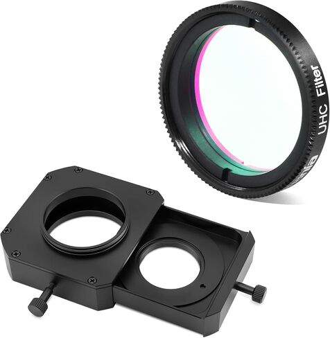 Astromania Telescope Filter Drawer, Astrophotography Filter Drawer with M42x0.75 T/T2 Thread on Both Ends - Bundle with - 1.25" UHC (Ultra High Contrast) Filter in Saudi Arabia