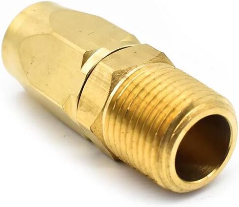 Interstate Pneumatics HRPZ26-06 3/8 "تركيبة إصلاح نهاية خرطوم قابلة لإعادة الاستخدام 3/8" NPT خرطوم بولي يوريثين ذكر (سلسلة HU16) in Saudi Arabia