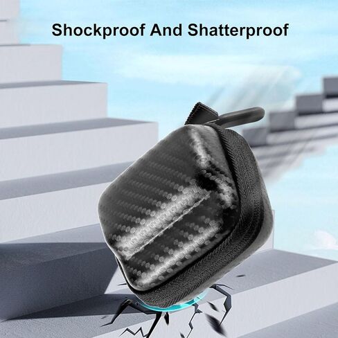 Protective Hard Case for 3/3S, EVA Shockproof Travel Bag with Semi Open Zipper, Velvet Lined Portable Mini Camera Cover for Lens & Accessories in Saudi Arabia