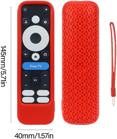 أغطية حماية ناعمة لجهاز التحكم عن بعد حافظة من السيليكون مقاومة للخدش مع حبل قصير لعام 2024 Onn in Kuwait