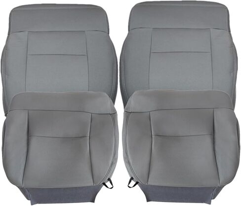 NLQR Front Driver and Passenger Side Bottom and Top Back Seat Covers Replacement Cloth Dark Gray Compatible with Ford F150 2004 2005 2006 2007 2008 in Saudi Arabia