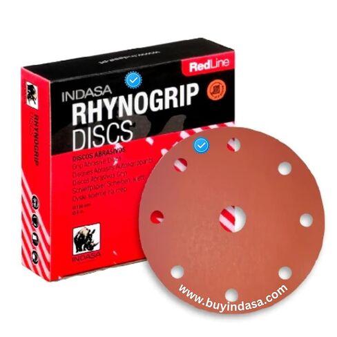 شراء أقراص الصنفرة الفراغية Indasa Rhynogrip Redline مقاس 6 بوصات ذات 9 فتحات، سلسلة 690 400 in Saudi Arabia