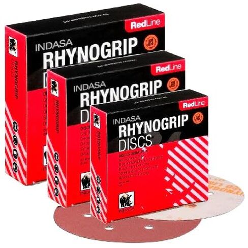 شراء أقراص الصنفرة الفراغية Indasa Rhynogrip Redline مقاس 6 بوصات ذات 9 فتحات، سلسلة 690 400 in Saudi Arabia