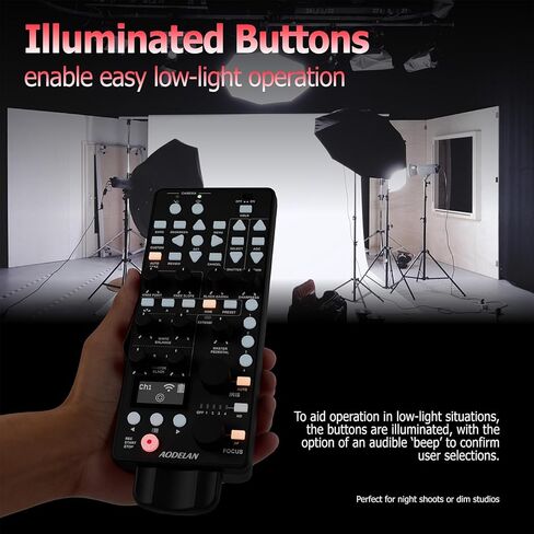 جهاز تحكم عن بعد سلكي ولاسلكي لكاميرا Canon، بديل لـ RC-V100، تحكم متعدد الوظائف لـ IRIS/Focus/Zoom/ISO/OSD/ND، متوافق مع XA65، XA60، XA11، C300، C200، XF200 in Saudi Arabia