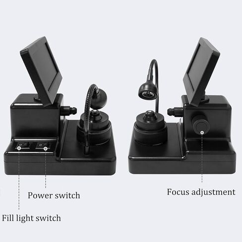 Digital Diamond Girdle Viewer,Jewelry Identification Microscope,Diamond Inscription Viewer,4.3 Inch Large Screen,Clear Magnification of 1000 Times,for Jewelry and Diamond Identification in Kuwait