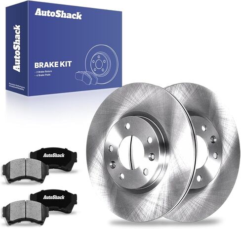 AutoShack Front Brake Rotors Ceramic Brake Pads | Replacement for 2006-2012 Ford Fusion 2006 Lincoln Zephyr 2007-2012 MKZ 2006-2011 Mercury Milan 2.3L 2.5L 3.0L 3.5L V6 AWD FWD | 6-PC Brake Kit in Saudi Arabia