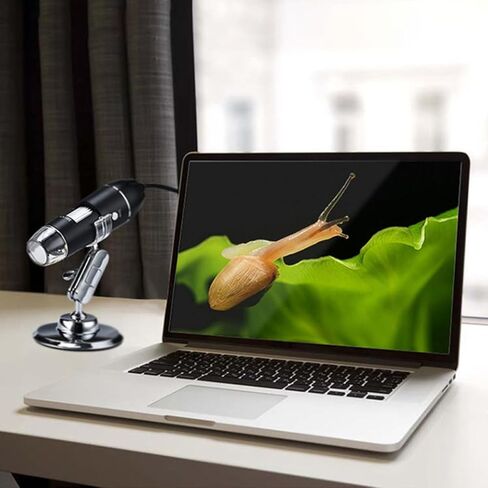 VALICLUD مجهر USB عالي الطاقة مكبر إلكتروني محمول لصيانة الصناعة وتحديد المجوهرات مع قاعدة قابلة للتعديل متوافقة مع الأجهزة باللون الأسود in Saudi Arabia