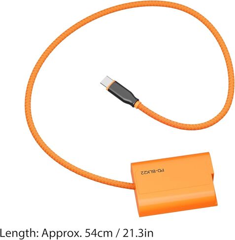 Pomya PD BLK22 USB C PD إلى BLK22 كابل طاقة بطارية الدمية، متوافق مع Lumix GH6 GH5 II DC S5 S5 II IIX GH5II in Kuwait