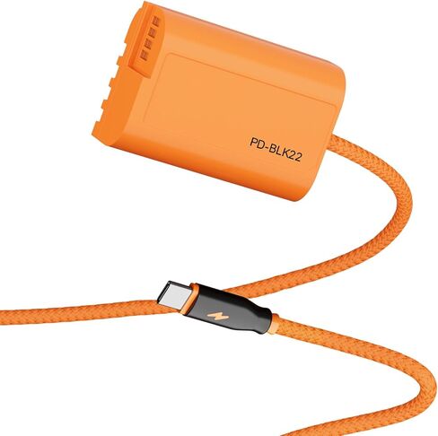 Pomya PD BLK22 USB C PD إلى BLK22 كابل طاقة بطارية الدمية، متوافق مع Lumix GH6 GH5 II DC S5 S5 II IIX GH5II in Kuwait