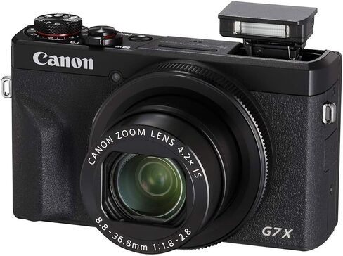 كاميرا Canon PowerShot الرقمية [G7 X Mark III] مع شبكة Wi-Fi وNFC، وشاشة LCD وفيديو بدقة 4K (الكاميرا مع حزمة الملحقات الأساسية BuzzPhoto، فضي) in Saudi Arabia